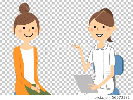 Nurse interview explanation - Stock Illustration [56973181] - PIXTA