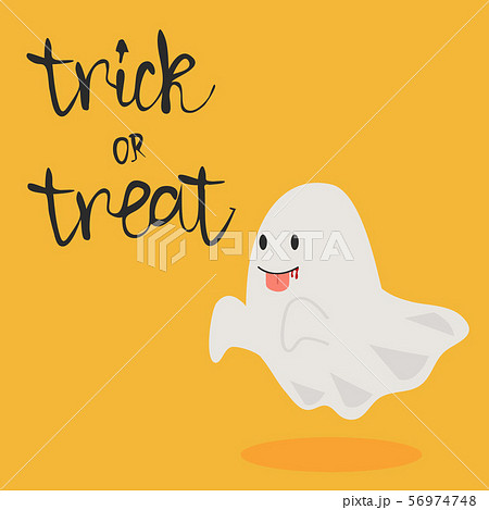 halloween ghost vector with tongue 56974748