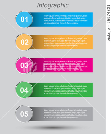 Info-graphic design template.  56974801
