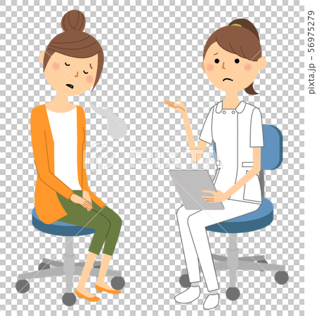 Nurse interview explanation - Stock Illustration [56975279] - PIXTA