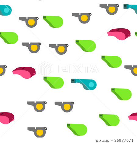 Sport Plastic Whistle Vector Seamless Pattern Sport Plastic Whistle Vector Seamless Pattern 56977671