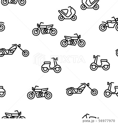 Motorbike Seamless Pattern Vector Motorbike Seamless Pattern Vector 56977970