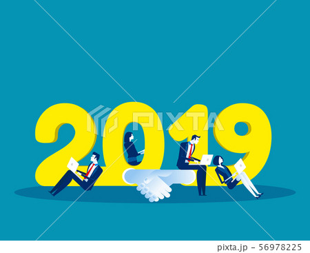 2019 Growth and success. Concept business vector 56978225