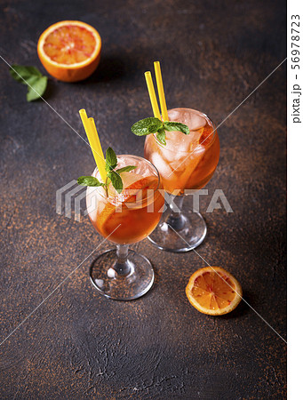 Aperol spritz, Italian cocktail with orange 56978723