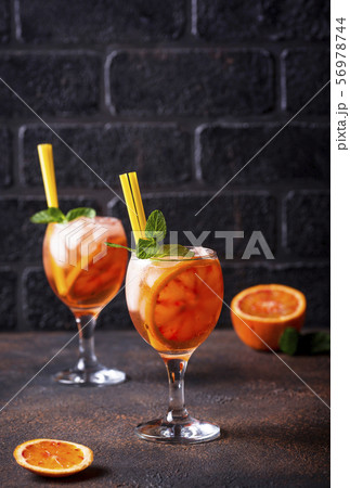 Aperol spritz, Italian cocktail with orange Aperol spritz, Italian cocktail with orange 56978744