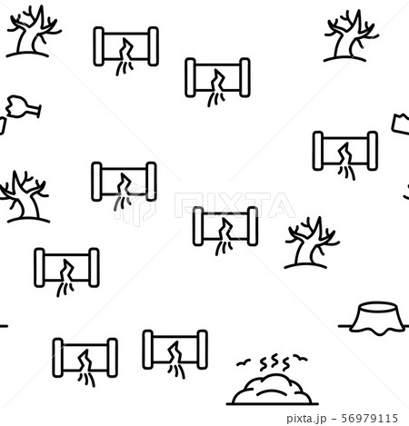 Pollution of Environment Vector Seamless Pattern 56979115