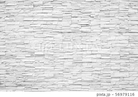 White marble brick stone tile wall grunge rustic texture background 56979116