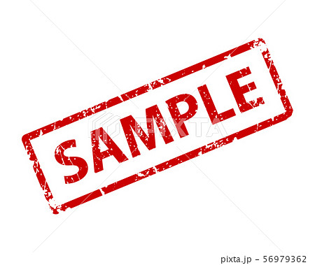 Sample sign sticker. Stamp vector texture.のイラスト素材 [56979362 ...