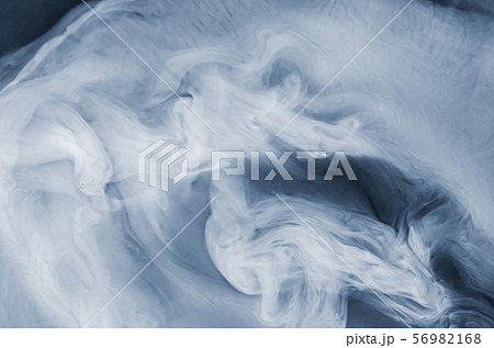 Abstract white smoke on black background. 56982168