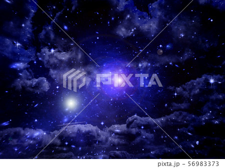 galaxy in a free space. 3D rendering 56983373