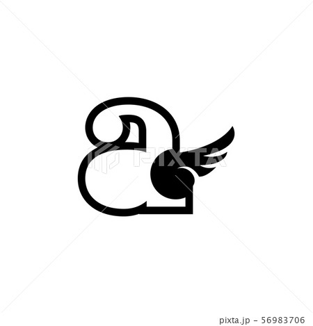 Initial a graphic design template vector isolated 56983706