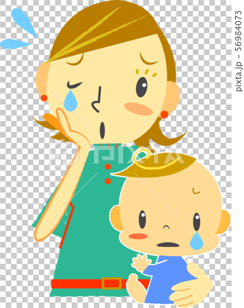 媽媽和寶寶擔心 56984073