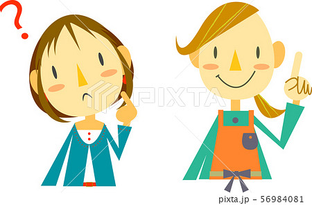 Q&A　店員　主婦 56984081