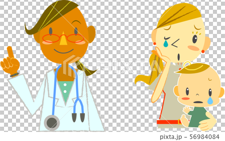 Doctor and parent and child 56984084