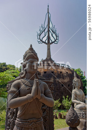 ラオス ビエンチャン ：ブッダパーク （シェンクアン） 彫刻、仏像、Xieng Khuan 56986024