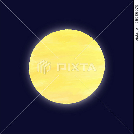 満月イラストのイラスト素材 56986079 Pixta