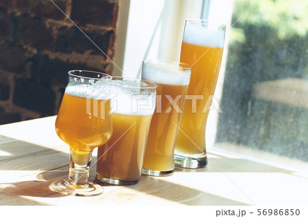 Glasses of different kinds of beer, time for oktoberfest 56986850