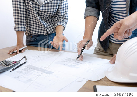 Image of engineer or architectural Image of engineer or architectural 56987190