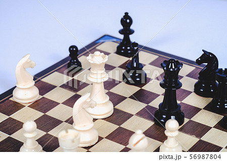 chess figure on board game concept for competition chess figure on board game concept for competition 56987804