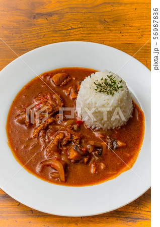 ハッシュドビーフ　Hashed beef with Rice British cuisine 56987836