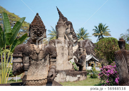 ラオス ビエンチャン ：ブッダパーク （シェンクアン） 彫刻公園、Xieng Khuan 56988538