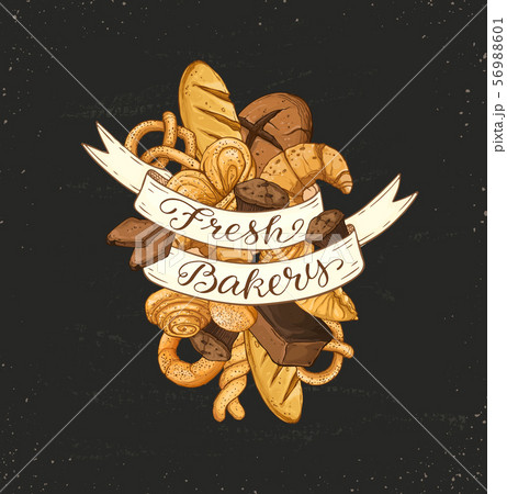 Fresh Bread Poster Vector Ilustration 56988601