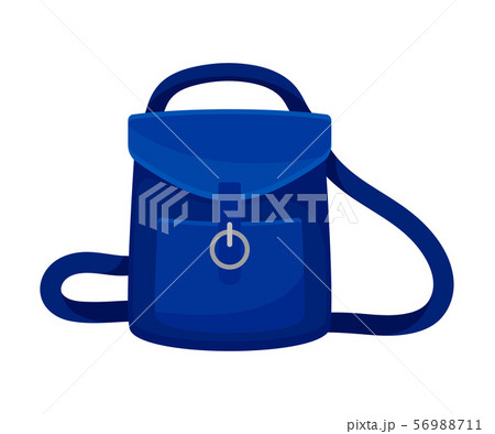 Blue backpack. Vector illustration on a white background. 56988711