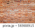 Old brick wall texture and background, orange block and increase exposure in the center 56988915