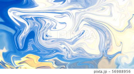 abstract Beautiful Sky blue colour Liquid Marble 56988956