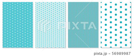 Polka dot pattern vector. Baby background. 56989987