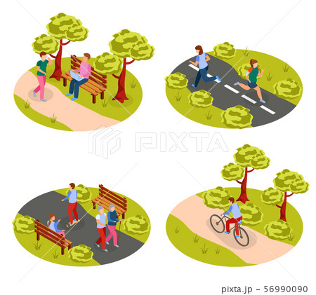 City People Isometric Concept 56990090