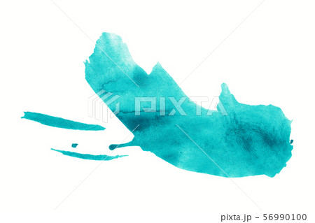 Abstract cyan watercolor background.  56990100
