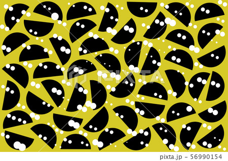 White random dots and black semicircles on khaki White random dots and black semicircles on khaki 56990154