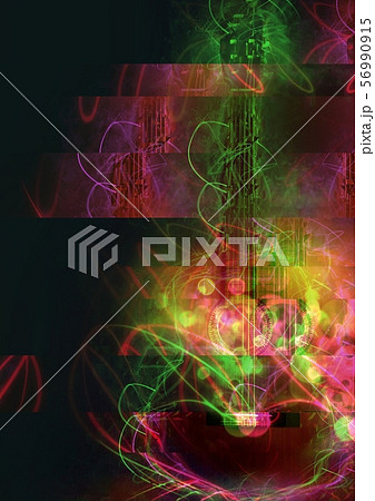 抽象的なギター 抽象的なギター 56990915