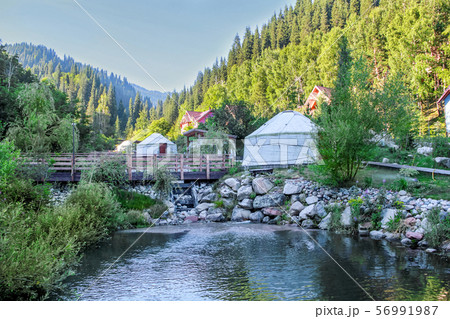 Hotel yurts in the mountains, Kazakhstan 56991987