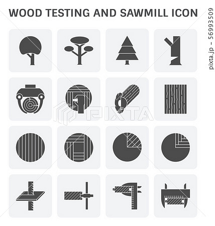 Wood sawmill icon 56993509