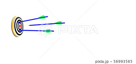 的に向かう矢のイラストCG 56993565