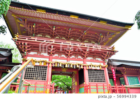 鹽竈神社の随身門 56994339