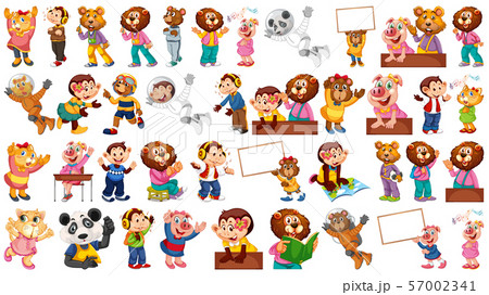 Animals acting in human-like actions and poses Animals acting in human-like actions and poses 57002341