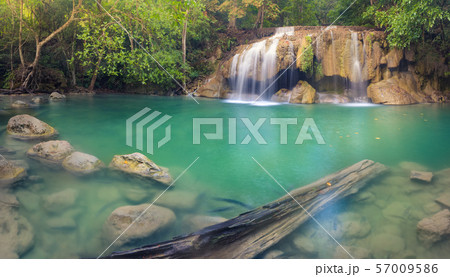 Beautiful waterfall at Erawan national park, 57009586