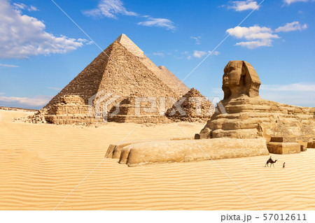 The Pyramids of Giza and the Sphinx, Egypt 57012611