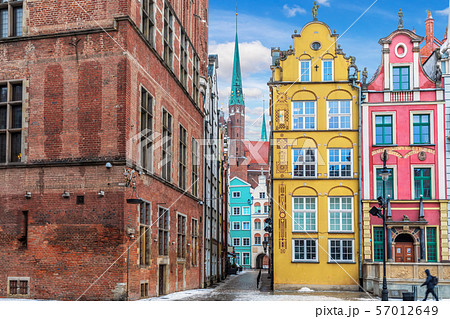 Old street Kramarska, a famous european street of Old street Kramarska, a famous european street of 57012649