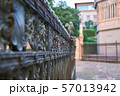 Macro beautiful picture of the fence with figures 57013942