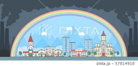 A small town that ignores the problems of bad ecology 57014910