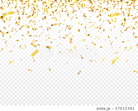 Christmas golden confetti. Falling shiny glitter in gold color. New year, birthday, valentines day Christmas golden confetti. Falling shiny glitter in gold color. New year, birthday, valentines day 57015391