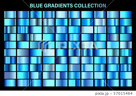 Blue, azure glossy gradient, metal foil texture. Color swatch set. Collection of high quality vector Blue, azure glossy gradient, metal foil texture. Color swatch set. Collection of high quality vector 57015464