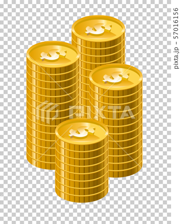 積み重ねたゴールドコイン ドル のイラスト1 金融 投資のイメージ インフォグラフィックのイラスト素材 57016156 Pixta