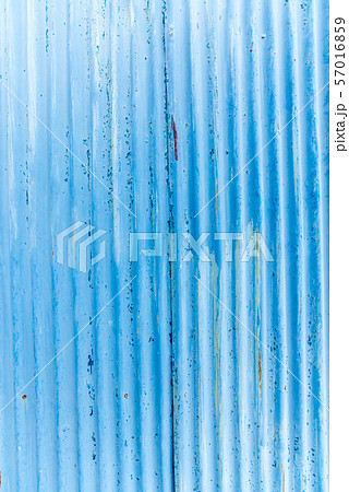 テクスチャー 壁 背景 トタン グラデーション スチール 鉄 青 ブルー テクスチャー 壁 背景 トタン グラデーション スチール 鉄 青 ブルー 57016859