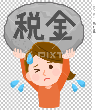 Female tax painful illustration Female tax painful illustration 57017018