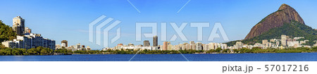 Panoramic skyline at Rodrigo de Freitas lagoon Panoramic skyline at Rodrigo de Freitas lagoon 57017216